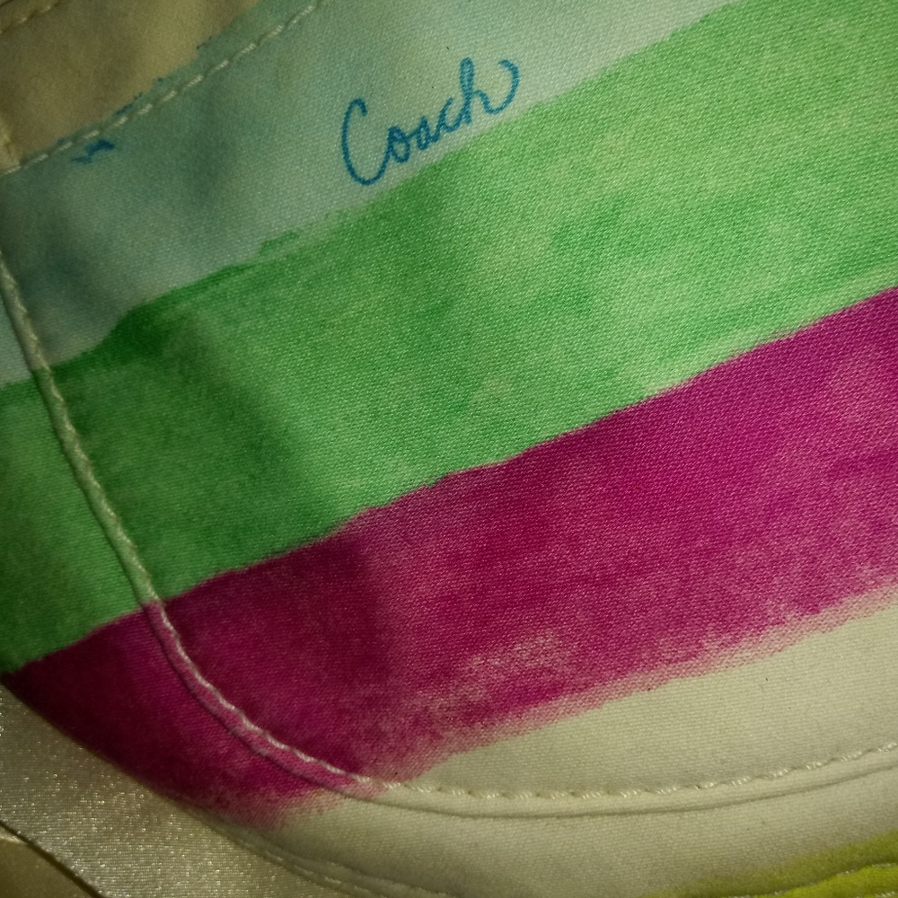 COACH Watercolor Hampton Canvas bag